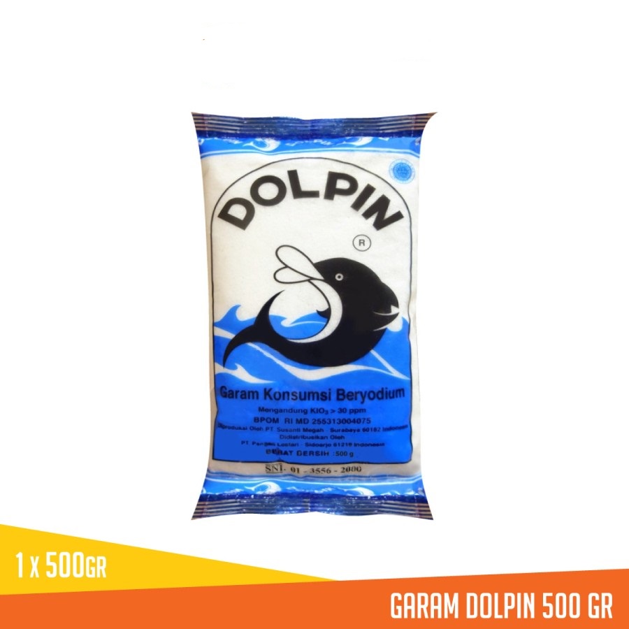 GARAM YODIUM DOLPIN 500GR POUCH IODINE SALT