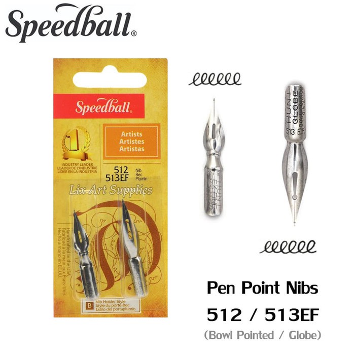 

Promo Speedball Pen Point Nibs No. 512/513EF Set Orisinil