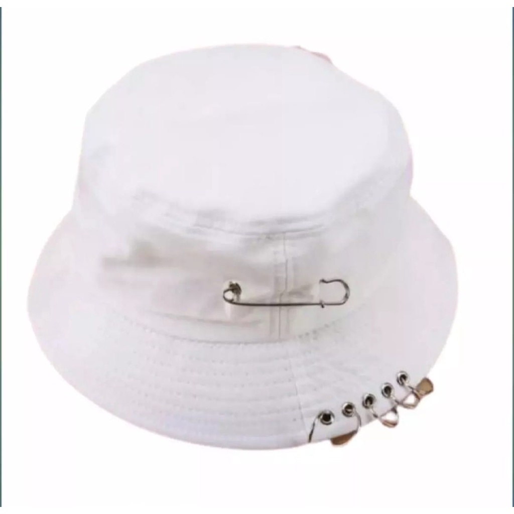 new promo bucket korea anting/ topi bulat anting2 bisa (COD)