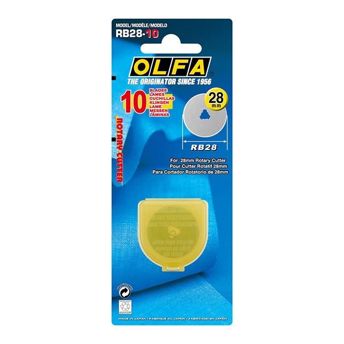 

Cutting Paper Refil Isi Cutter Spare Blade Dia 28Mm Rb28-10 (10Pcs) Olfa