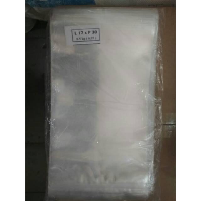 PLASTIK KLIP PP TEBAL UKURAN 17X30 CM (90 MICRON)