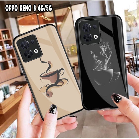 Softcase Glass Kaca OPPO RENO 8 4G RENO 8 5G RENO 8Z 5G RENO 8 PRO Terbaru [M177] Casing HP Oppo Ren