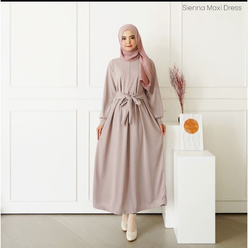 Gamis terbaru wanita remaja elegan / Sienna maxi dress / baju wanita