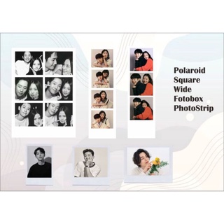 Cetak Foto Polaroid Wide Square Fotobox PhotoStrip / Foto Strip