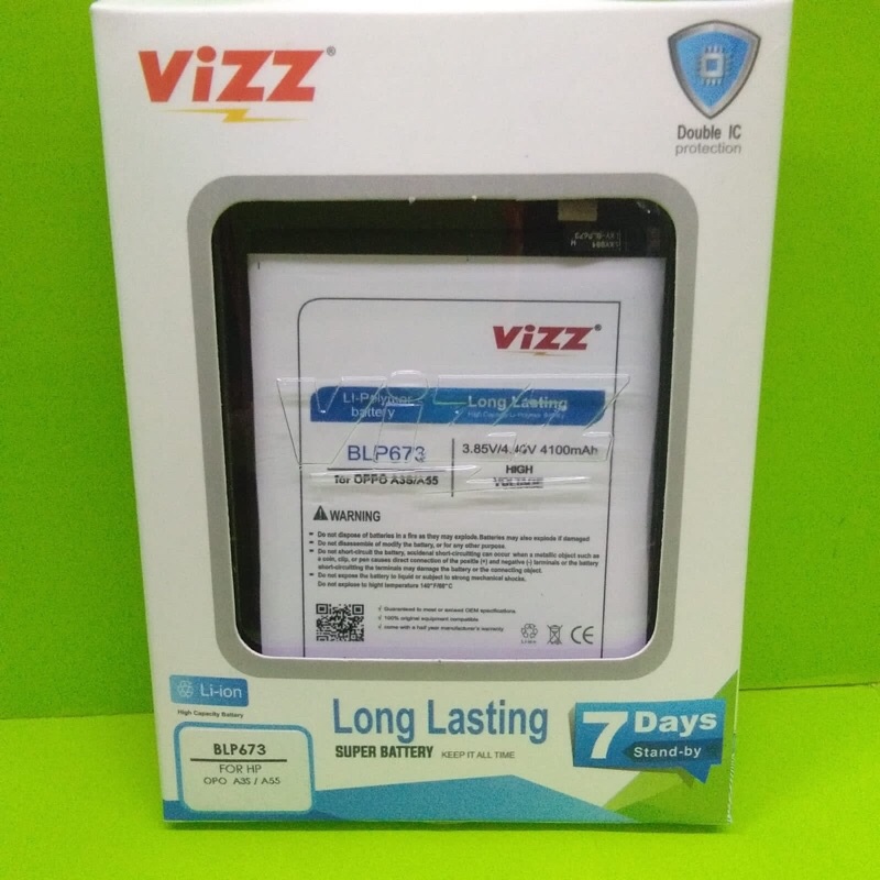 batera double power vizz oppo a3s a55 blp673