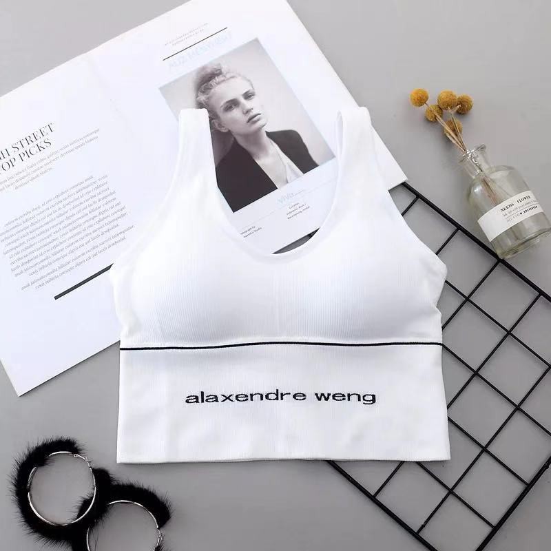 Sport Bra Gym Bra Olahraga Push Up Wanita Tanpa Kawat Elastis Sexy Import-Bra-16 Putih