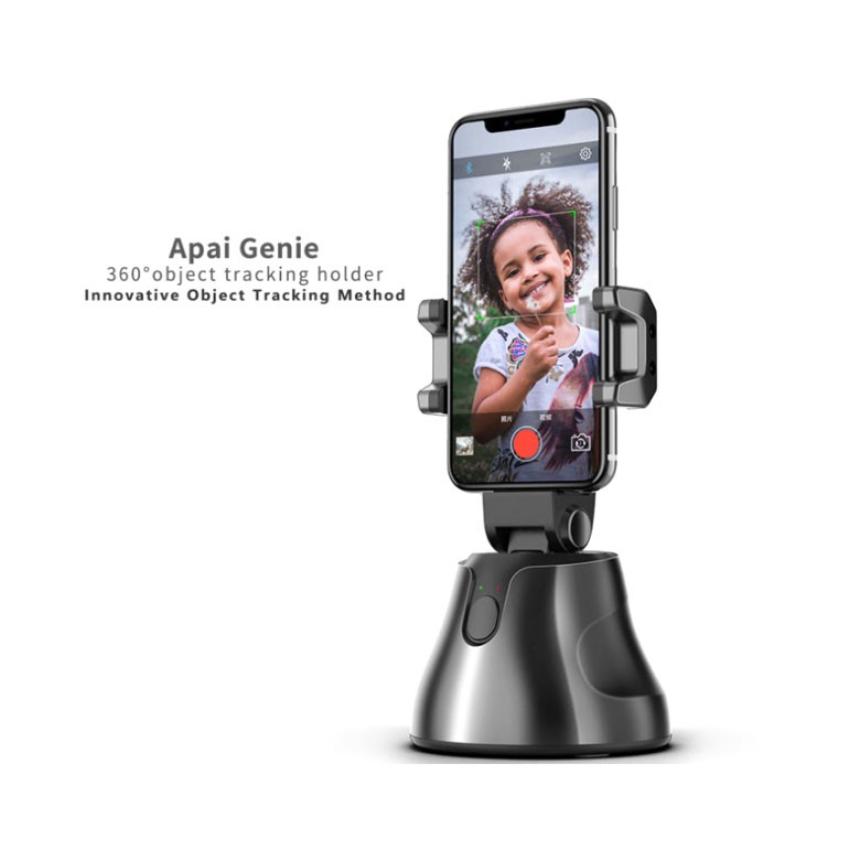 APAI GENIE Dudukan Smartphone Smart Object Tracking Stand Holder 360 Degree Rotate - AG276 - Black