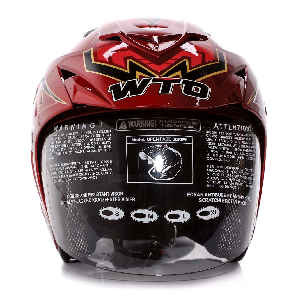 [Helm Dewasa] WTO Helmet Impressive - Spectra - Candy Red + Promo Gratis Jaring Helm