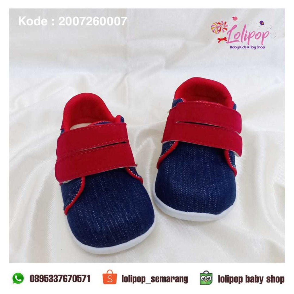 Sepatu Baby Cowo Pipi Mimi Perekat ada Bunyi 22/25