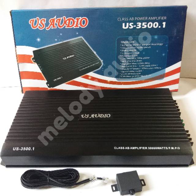 POWER MONOBLOCK US AUDIO US-3500.1 (2 - CHANNEL)