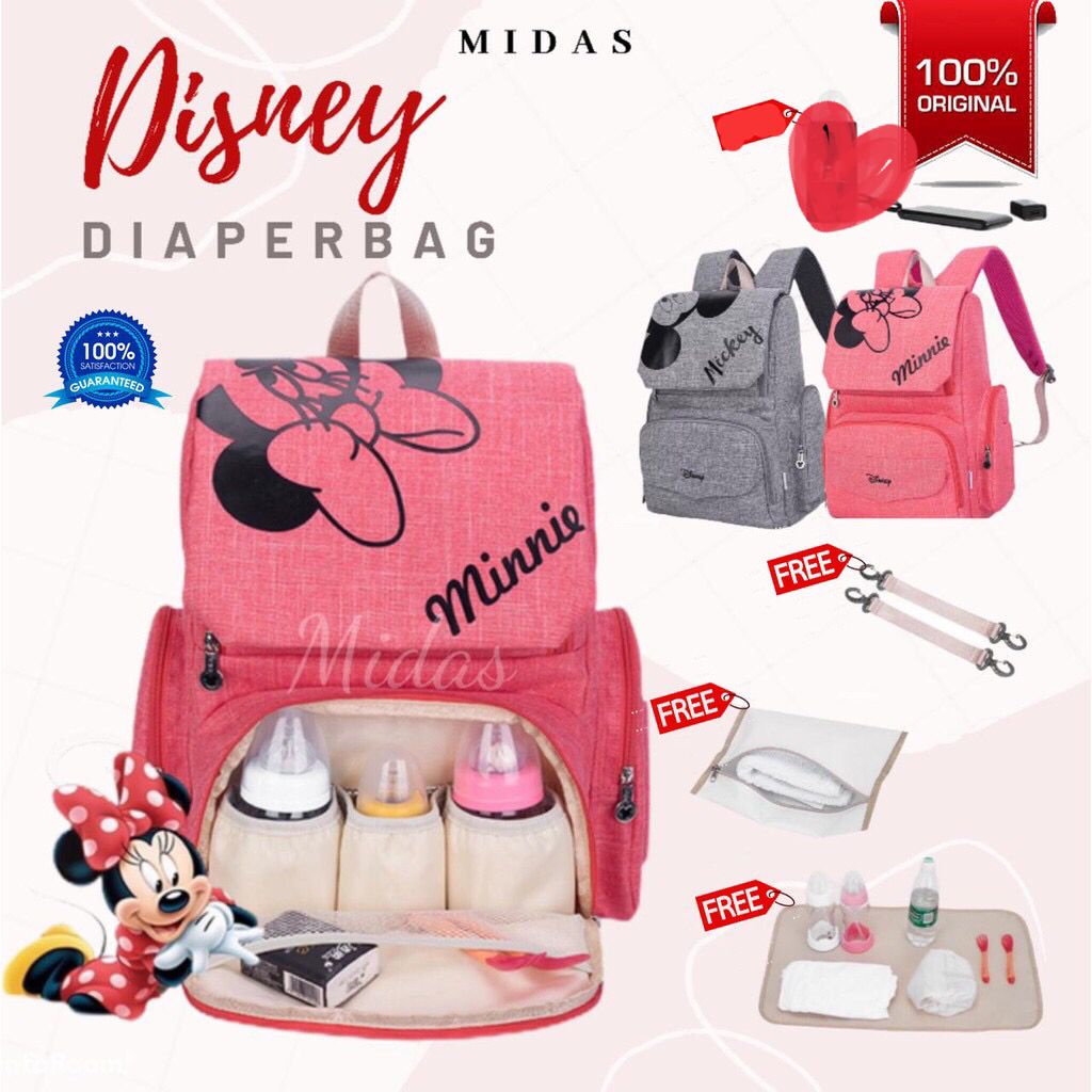 3.3 CRAZY SALE !! Diaperbag / TAS BAYI Disney Original  ( Mickey and Minnie)
