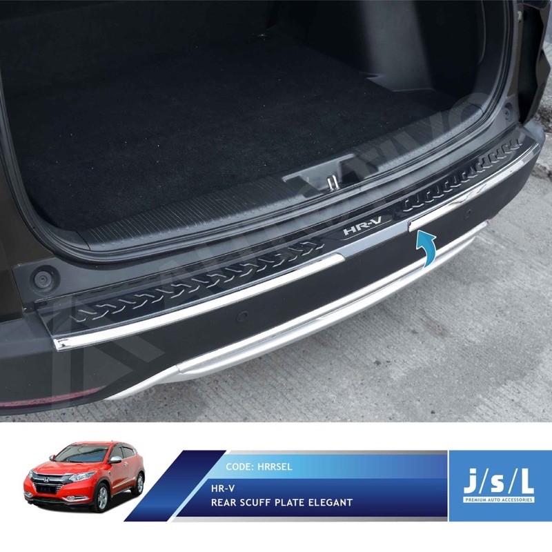 HRV SILLPLATE BELAKANG BAGASI / INJAKAN PINTU REAR MOBIL CROME