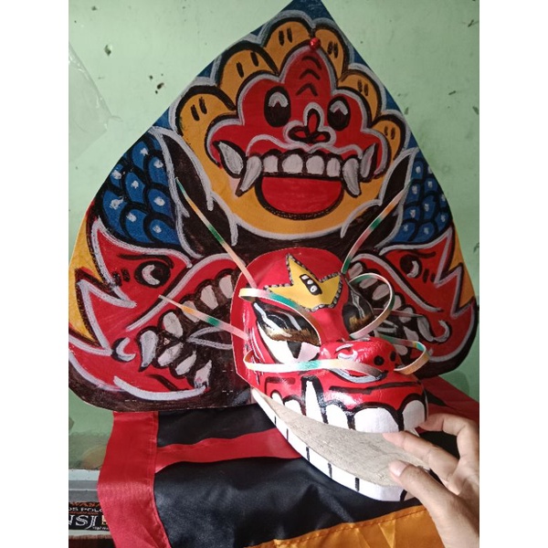 NEW Barongan devill spon kain panjang, barongan murah, barongan anak, caplokan spon