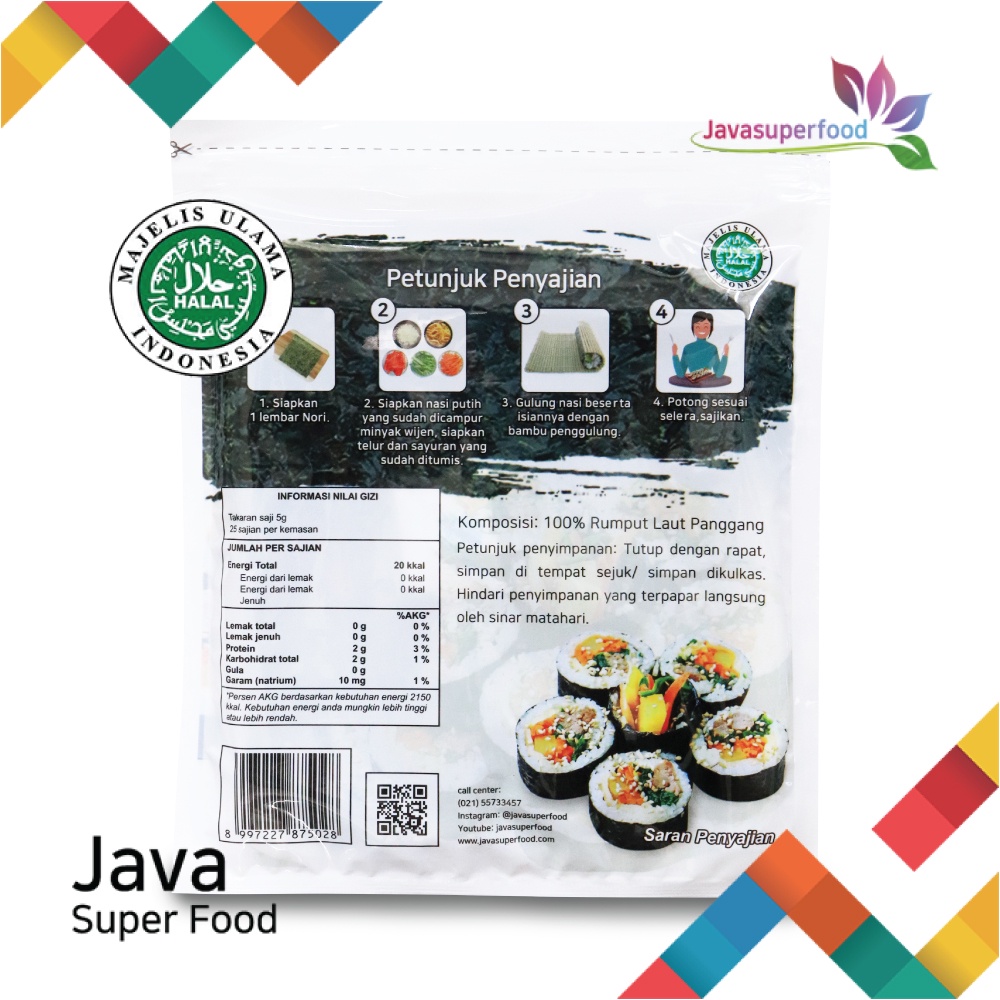 Sushi Nori HALAL Seaweed Rumput Laut Sushi Untuk Kimbab/ Gimbab