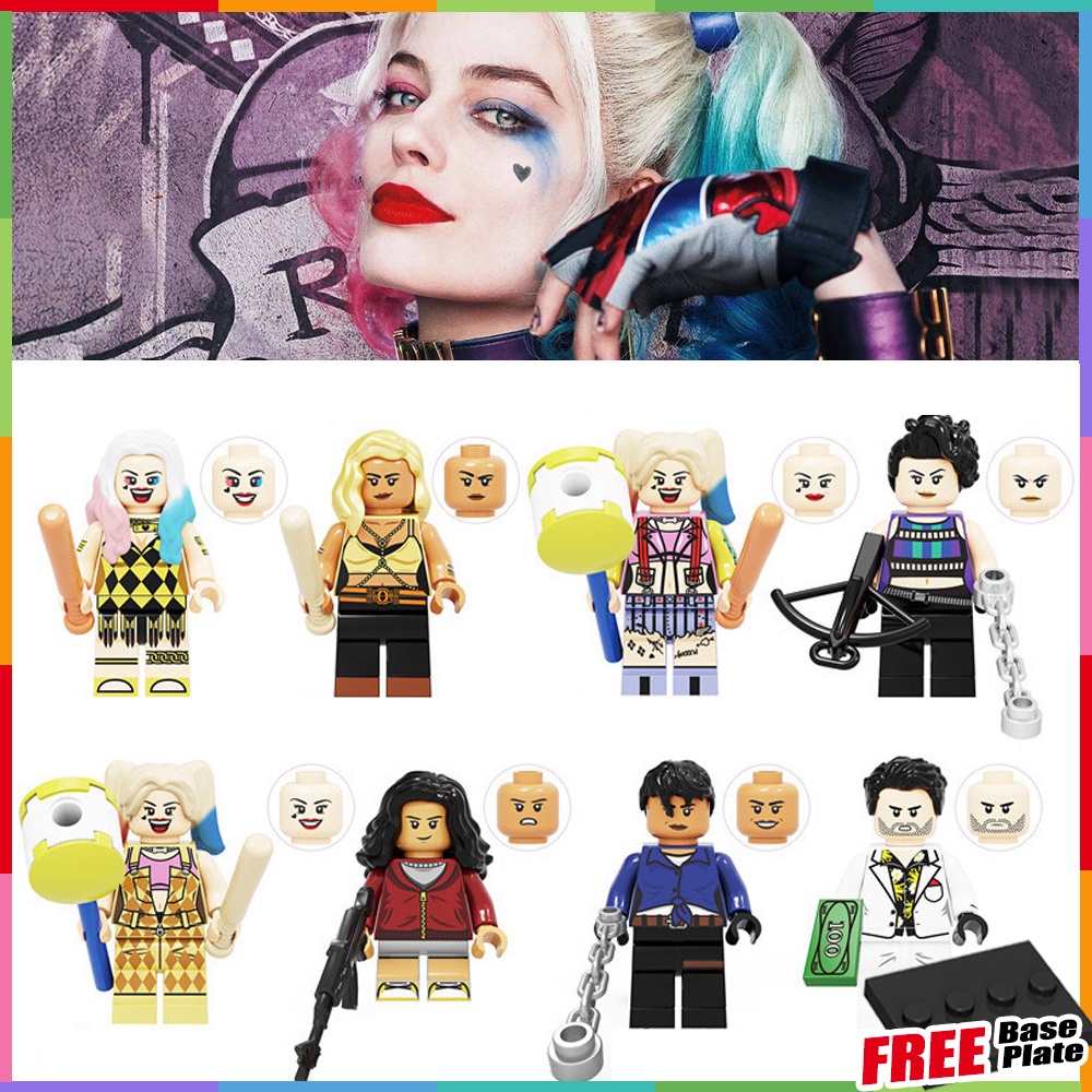 Harley Quinn Mainan Balok Bangunan Minifigures Suicide Squad DC Movie Black Canary Huntress