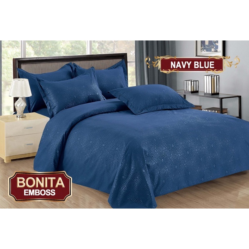 (BISA COD) BEDCOVER BONITA EMBOS UK 180*200 CM DIJAMIN TIDAK LUNTUR