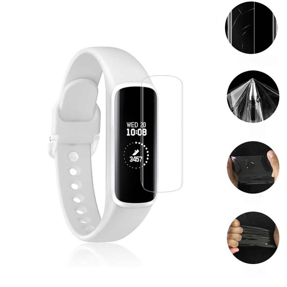 Pelindung Layar Samsung Galaxy Gear Fit 2 / Fit 2 Pro / R350 / Fit-E Full Cover Bahan Pet Anti Gores