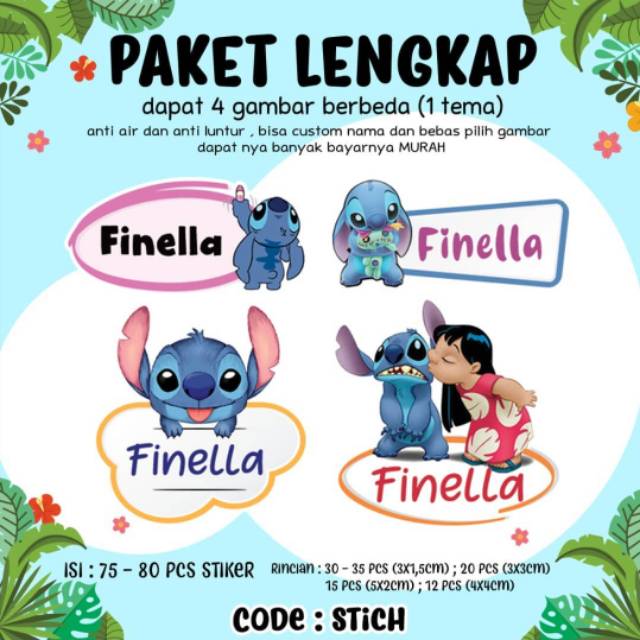 

Stiker Nama Custom 7