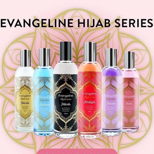 Evangeline Natural Spray Hijab Series 100ml ORIGINAL