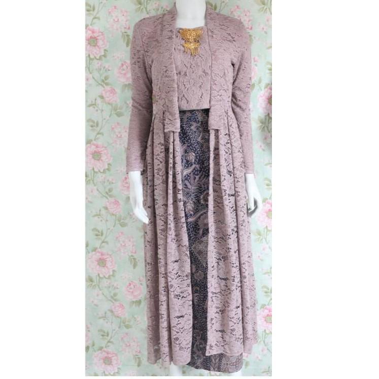 Terlaris.. kutubaru kebaya panjang brokat