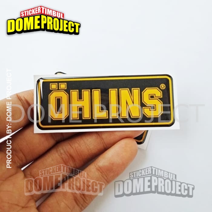 Stiker Motor Timbul Emblem OHLINS STIKER RESIN EMBLEM TIMBUL LENTUR STIKER MOTOR AKSESORIS MOTOR