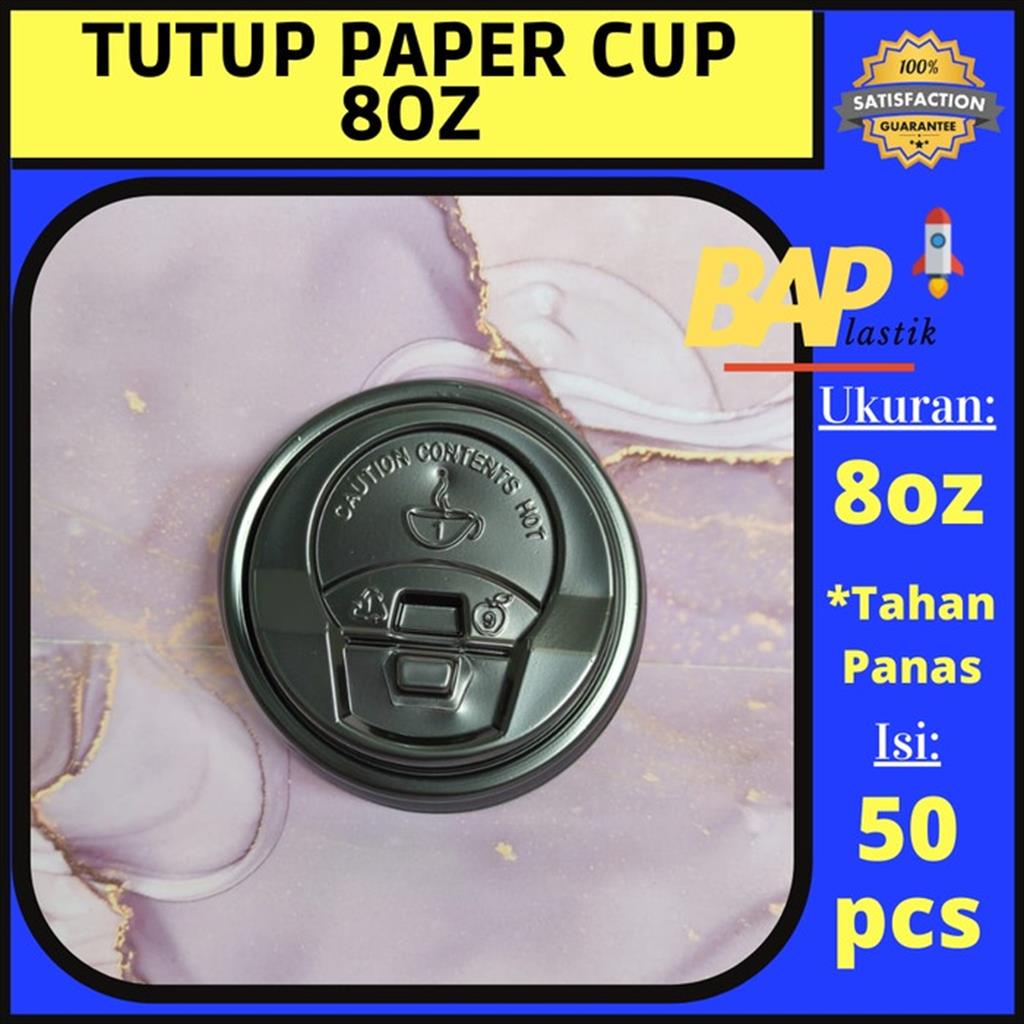 Tutup Paper Cup 8oz / Lid Paper Cup 8oz