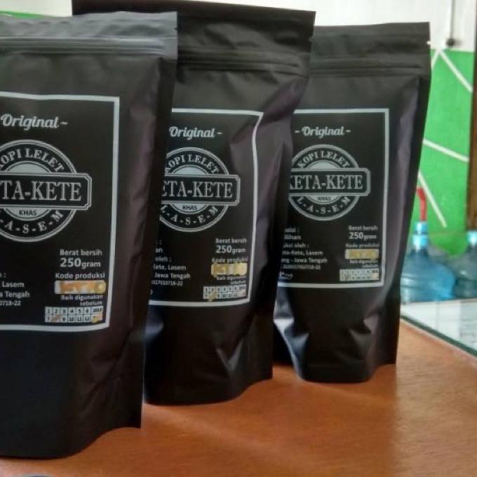 

『Penjualan khusus』 KOPI LELET KETA KETE KHAS LASEM REMBANG 250 GRAM | Termurah | Terbaik | Original