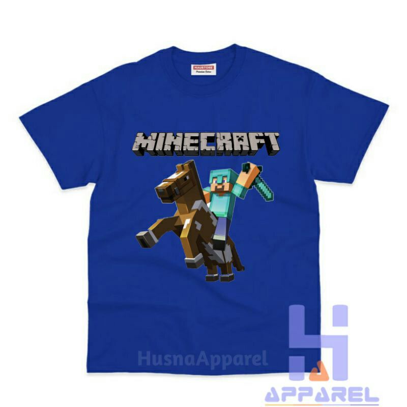 BAJU ANAK KAOS ANAK UNISEX MINE CRAFT MINECRAF MINE CRAFT