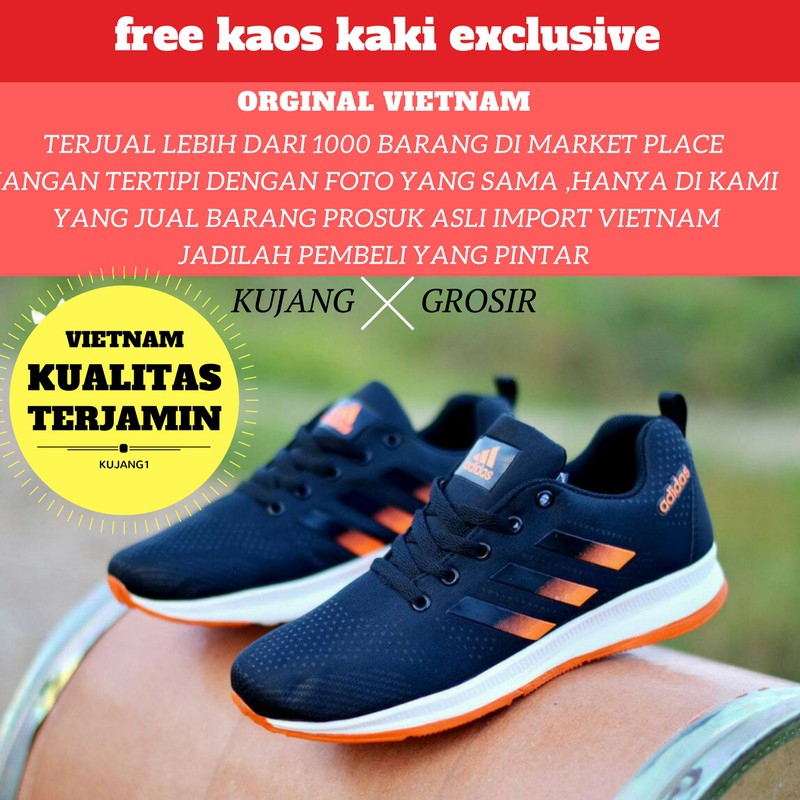 BEST SELLER - ADIDAS RUNNING ZOOM - RUNNING SHOES - FLAT SHOES - OLAHRAGA WANITA - SEPATU PRIA