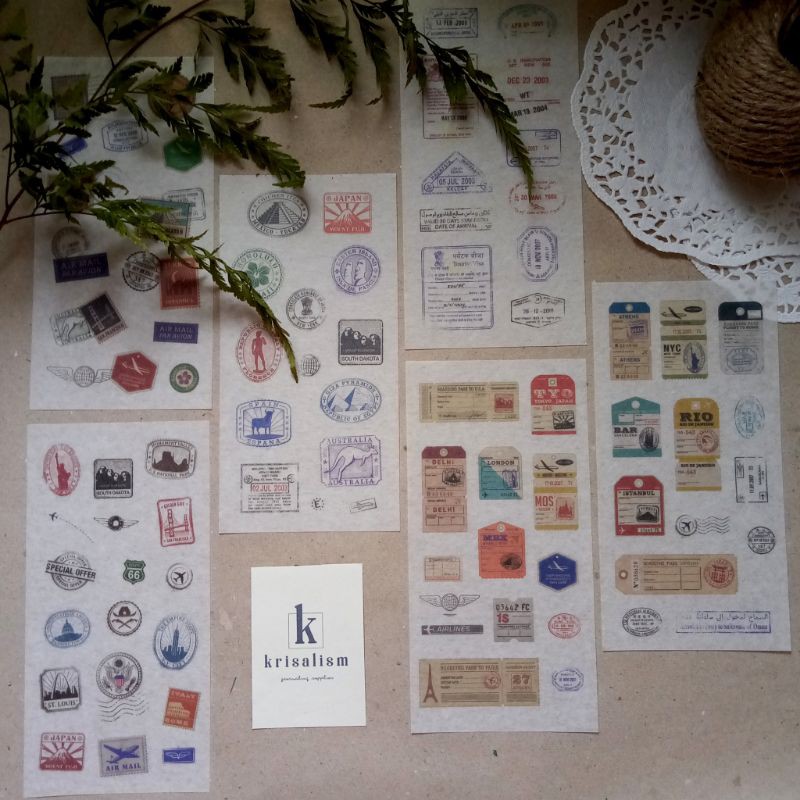 

Washi Sticker Sheet Vol.1 - Hazzel Vintage Series