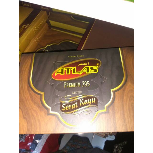 Kain sarung atlas premium 795 serat kayu