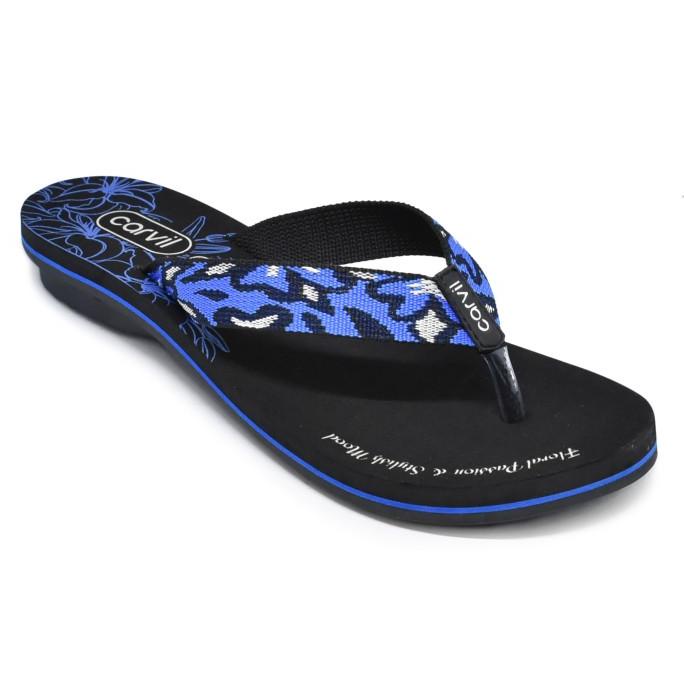 Carvil Sandal Wanita NINDY - L BLACK/R.BLUE 33-carvil Diminati Banget