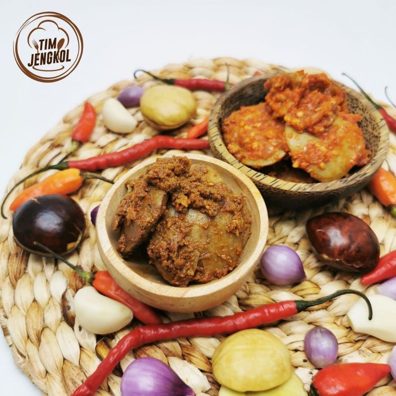 Rendang Jengkol Tua 250gr Bumbu Balado Semur Gulai Masakan Matang Lauk Darurat Instan Naspad Nasi Pa
