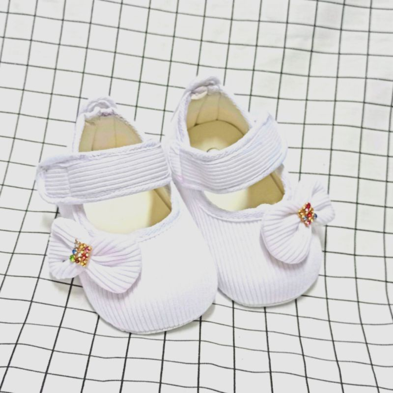 sepatu bayi/flat shoes sepatu bayi anak perempuan pita lucu2_12bln