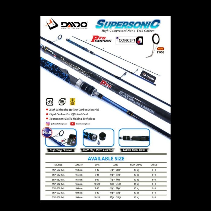 Joran Daido Supersonic Pro Series 180 Joran Carbon Kuat Cv