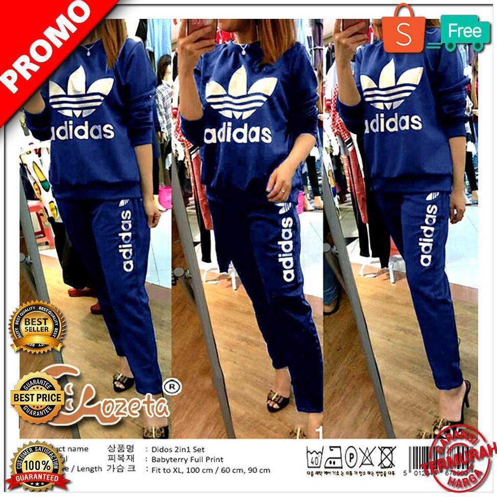 BEST SELLER SET DIDOS BENHUR Baju Setelan Wanita Baju Training ADIDAS STOK TERBATAS