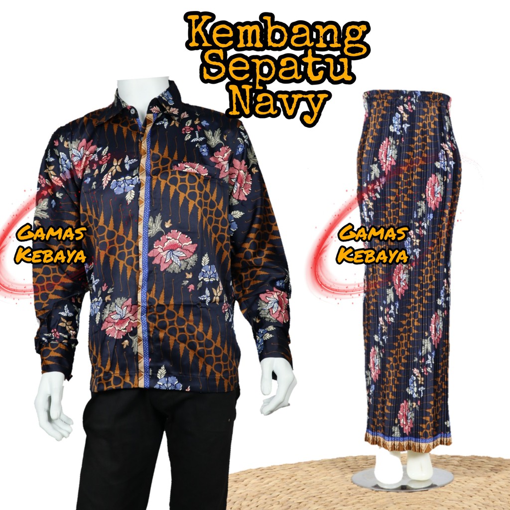 COUPLE ROK PLISKET DAN KEMEJA PANJANG BATIK MURAH/COUPLE PASANGAN TERBARU/COUPLE KELUARGA