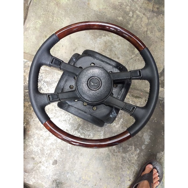 Setir Honda Maestro Wood Leather - Stir Maestro Wood Panel