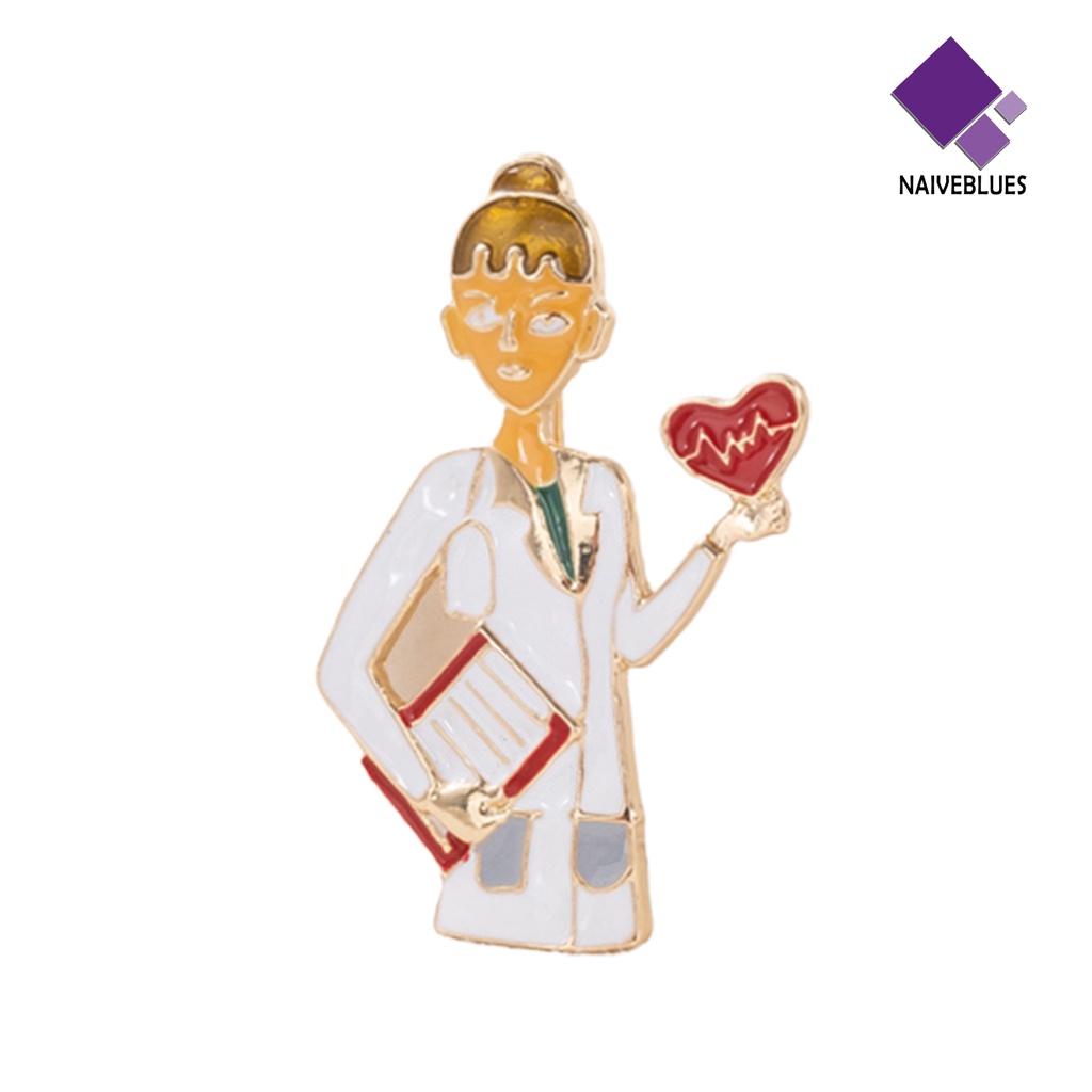 Bros Pin Bentuk Kartun Hati Untuk Dekorasi Tas Pakaian Pria