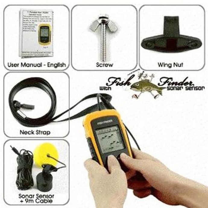 Alat Pelacak Ikan Portable Sonar Fish Finder Range 100M - Tl B1Gps70