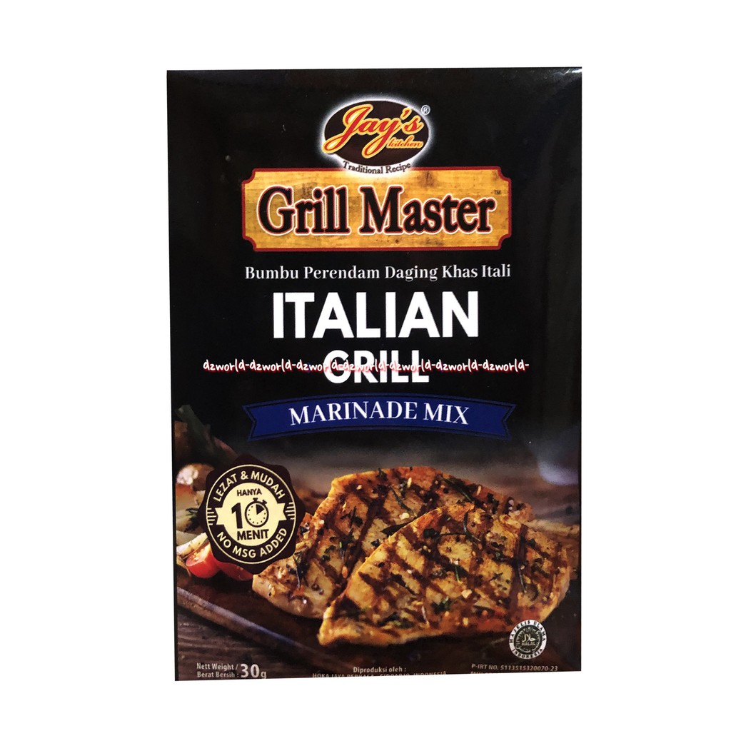 Jay's Grill Master Italian Grill Marinade mix Bumbu Steak 30 gr