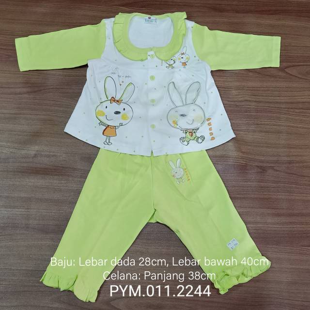 Piyama anak perempuan 1-4th / baju celana tidur anak perempuan / pakaian tidur anak