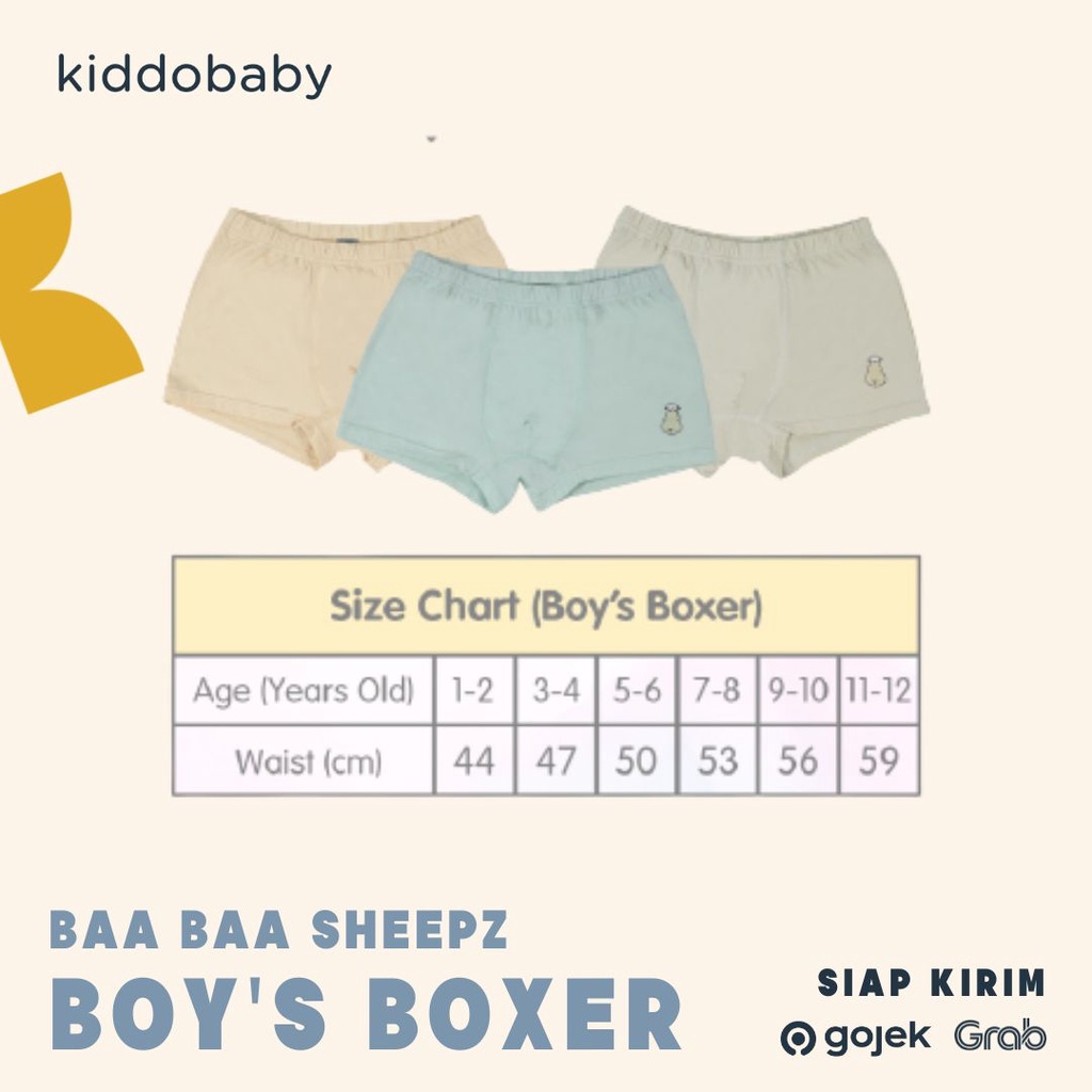 Baa Baa Sheepz Boxer | Celana Dalam Anak