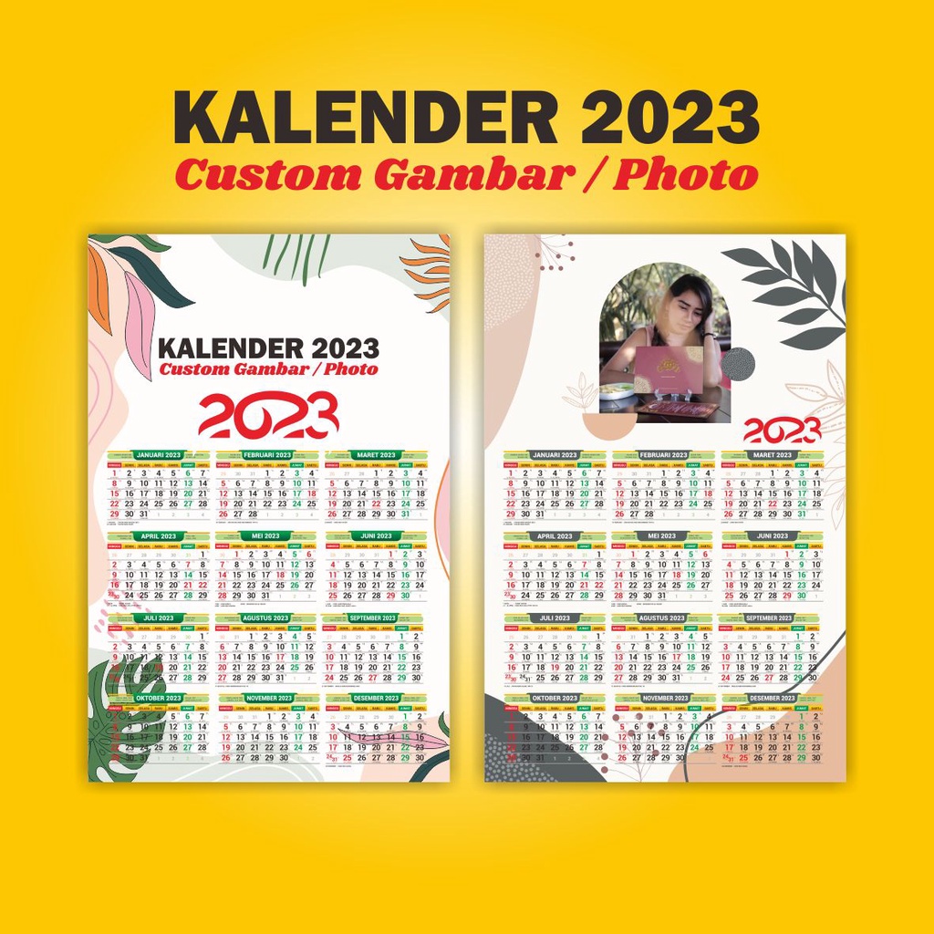 

Cetak KALENDER AESTETIC - kalender poster - kalender dinding - kalender 2023 custom [ tanpa minimal order ]