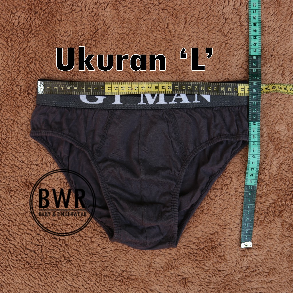 [ 3pc ] CD GT Man GTK09 [ II O2 - Q2 ] Celana Dalam Pria Karet Boxer /Gtk 09 - Bwr