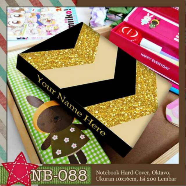 

Aneka Notebook A6 Stripe Zigzag FREE TAMBAH NAMA