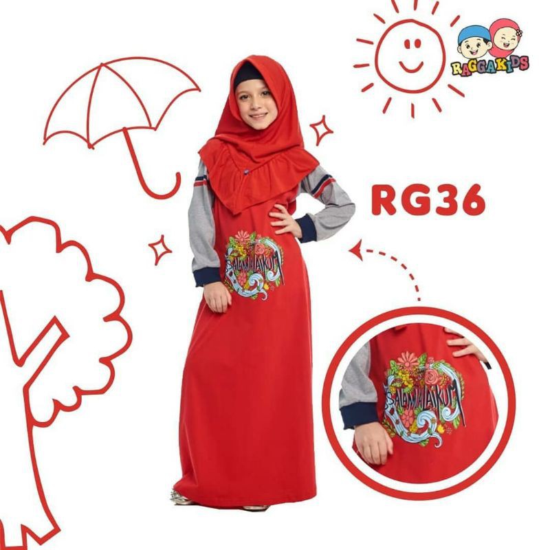 Gamis Anak Muslim Karakter Edukasi Rangga kids
