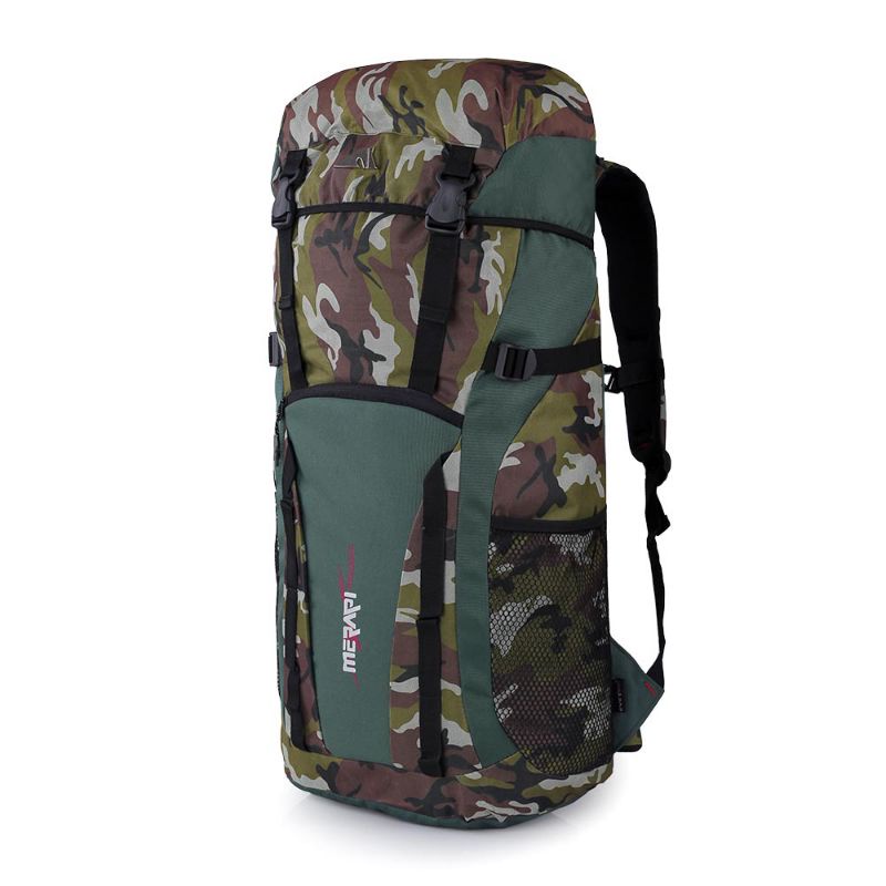 Tas Carrier 60 Liter Loreng Army Terbaru | Tas Gunung Camping Hiking Keril Outdoor Adventure Mudik Muncak Traveling | Tas Besar Bahan Cordura Premium