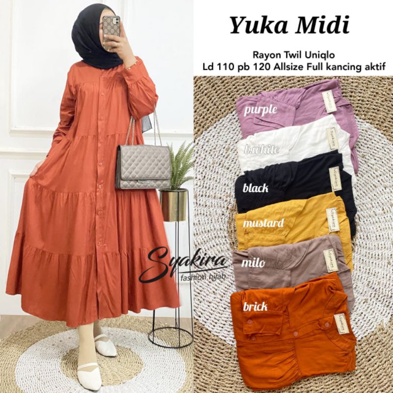 RESTOK YUKA MIDI  BY SYAKIRA @Alv