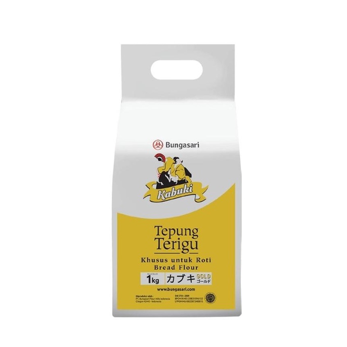 

BUNDLING 3pcs Bungasari Kabuki Gold Tepung Terigu Super Premium 1 KG